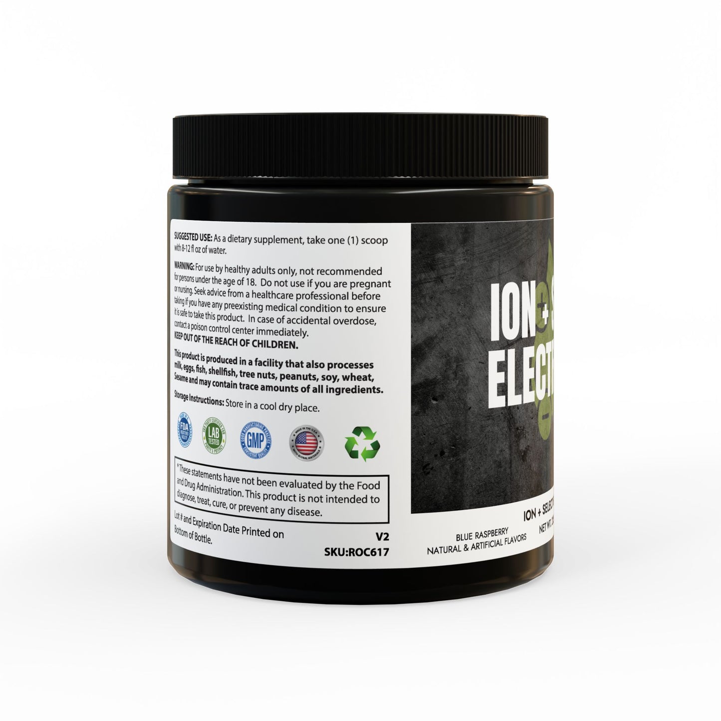 ION+ Select Electrolyte Supplement – Blue Raspberry (30 Servings)