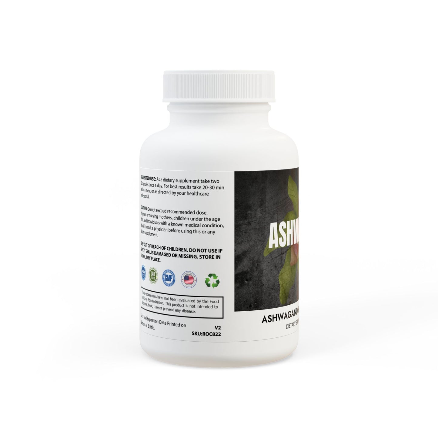 Ashwagandha + Black Pepper Capsules – Stress Support & Vitality (60 Count)